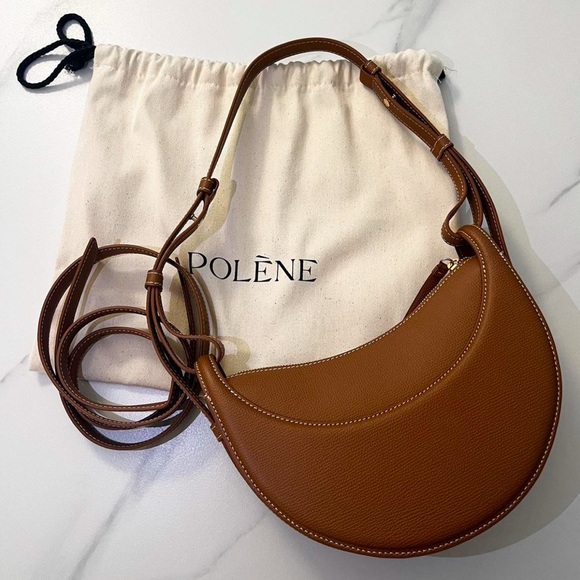 Polene Dix Brown Crossbody Bag - Picture 2 of 3
